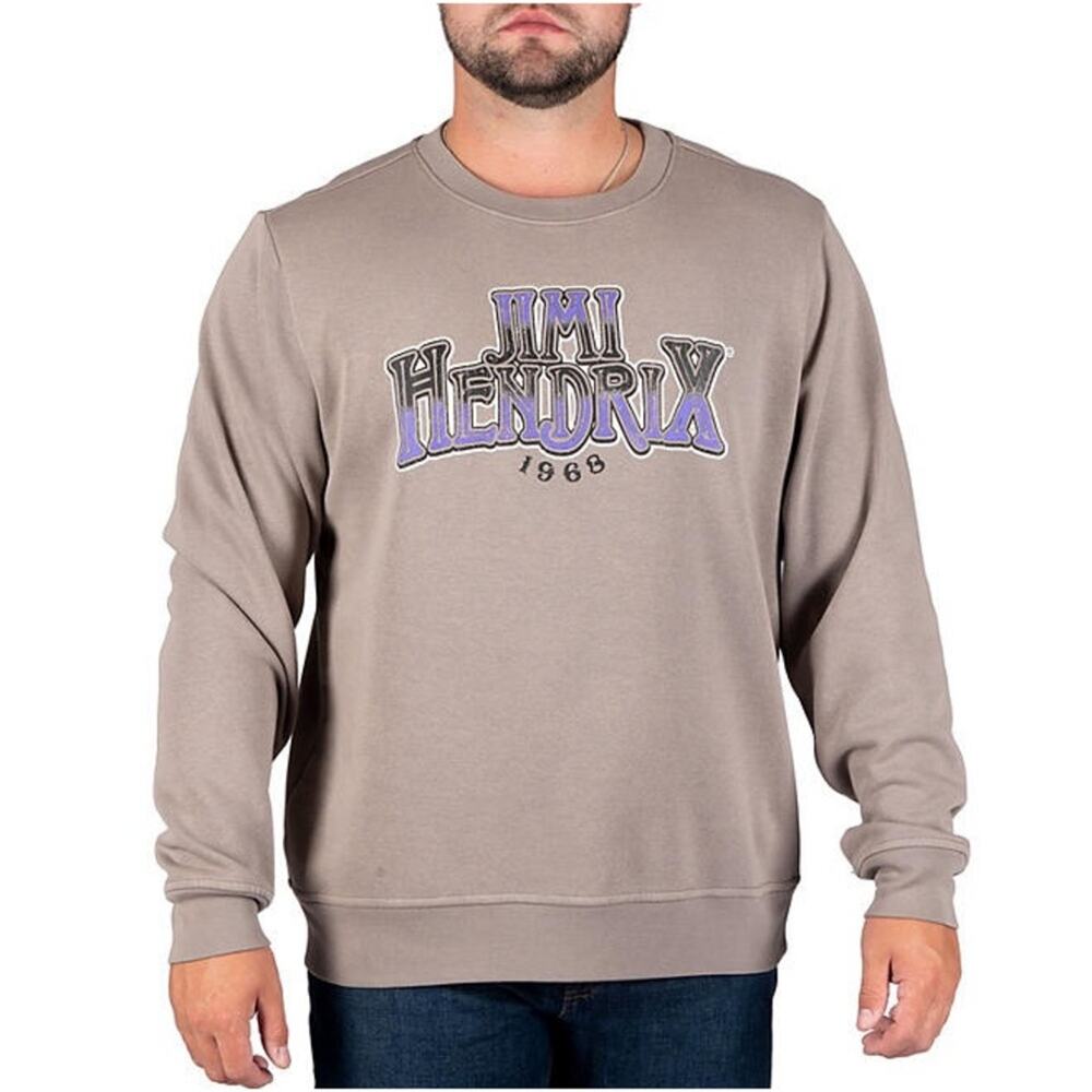 Jimmy Hendrix Licensed Men's Graphic Fleece Crew - XXL